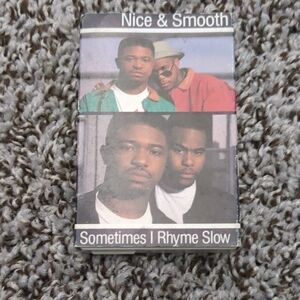 Columbia Cassette Tape with White and Black Design